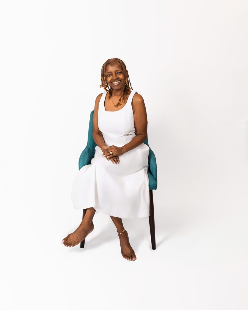 Portrait of a mom & grandmother during a generational family portrait session